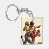 クォーターバックのパス キーホルダー (正面左)