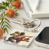 クォーターバックのパス キーホルダー (正面右)