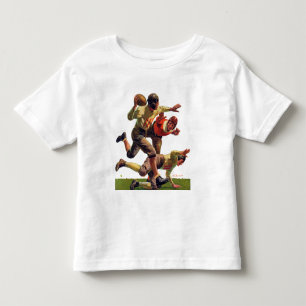 クォーターバックのパス トドラーTシャツ