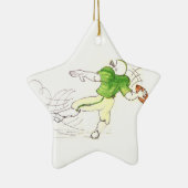 クォーターバックのフットボールのオーナメント セラミックオーナメント (右)