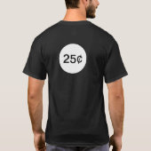 クォーターバックハロウィーンの衣装 Tシャツ (裏面)