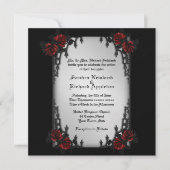 クォーターフランスのアイアンゴシックテーマ結婚式招待状 招待状 (正面)