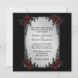 クォーターフランスのアイアンゴシックテーマ結婚式招待状 招待状