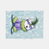 クォーターフランスのウェスティーキニアートフリースブランケット フリースブランケット (正面(横))