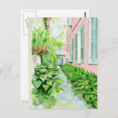 クォーターフランスのコートヤードポストカード ポストカード (正面/裏面)