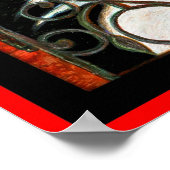 クォーターフランスのジャズキャット ポスター (角)