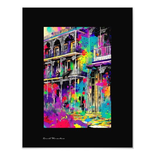 クォーターフランスのバババズバルコニープリント フォトプリント            (正面)