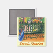 クォーターフランスのバルコニーフランスのクォーター マグネット (正面/裏面)