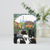 クォーターフランスのバルコニー、フィグ通りスタジオ ポストカード (スタンド正面)