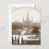 クォーターフランスのレースジャクソンスクエア1925 ポストカード (正面/裏面)