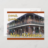 クォーターフランスの・ニューオーリンズ ポストカード (正面/裏面)