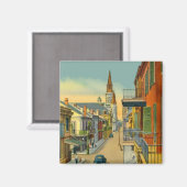 クォーターフランスの・ニューオーリンズ マグネット (正面/裏面)