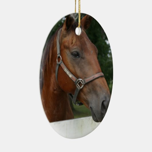 クォーター馬の写真のオーナメント セラミックオーナメント (右)