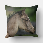 クォーター馬の子馬のHeadshot クッション (裏面)