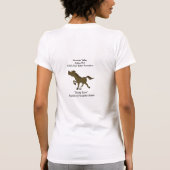 クォーター馬のTシャツ Tシャツ (裏面)