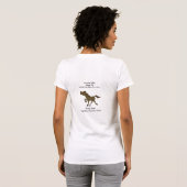 クォーター馬のTシャツ Tシャツ (裏面フル)