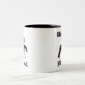 クォーター馬、100%年ハート-狩りの座席の ツートーンマグカップ (中央)