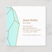 クォーツ宝石クリスタルヒーラージュエリー設計者 スクエア名刺 (裏面)