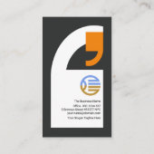 クォーテスタイリッシューション·マーク·レポーター·ジャーナリスト 名刺 (裏面)