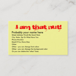 クォードのナットATVの名刺 名刺