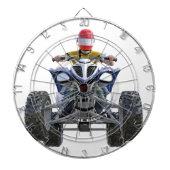 クォードのバイクATV Wheelieを前部にぽんと鳴らします ダーツボード (正面)