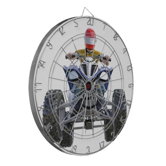 クォードのバイクATV Wheelieを前部にぽんと鳴らします ダーツボード (正面左)