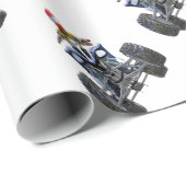 クォードのバイクATV Wheelieを前部にぽんと鳴らします ラッピングペーパー (ロールコーナー)