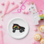 クォードのローラースケートの虹 ペーパープレート (パーティー)