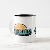 クォード都市マラソン ツートーンマグカップ (正面左)