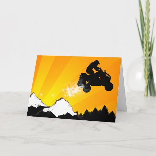 クォード。 オレンジ日没 シーズンカード (正面)