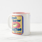 クォーフランスのトコーヒーショップ ツートーンマグカップ (正面左)