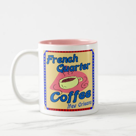 クォーフランスのトコーヒーショップ ツートーンマグカップ (左)