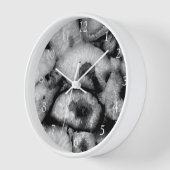 クォーモダンツアゲイト白黒宝石 壁時計 (傾斜)