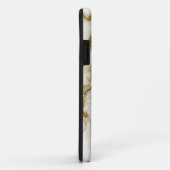 クォーモダント&金ゴールド石の結晶のパーソナライズ Case-Mate iPhoneケース (裏面/右)