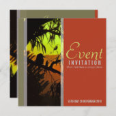 クオカブラシルエットすべての行事招待状 招待状 (正面/裏面)