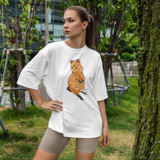 クオッカ写実的な動物 Tシャツ