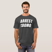 クオモ氏を逮捕 80年代風レトロ Tシャツ (正面フル)