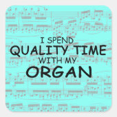 クオリティタイムオルガンスクエアステッカー スクエアシール (正面)