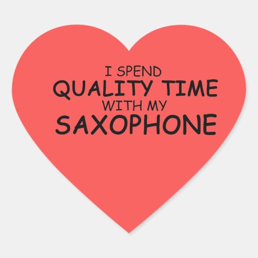 クオリティタイムサクソフォンハートシール ハートシール (正面)