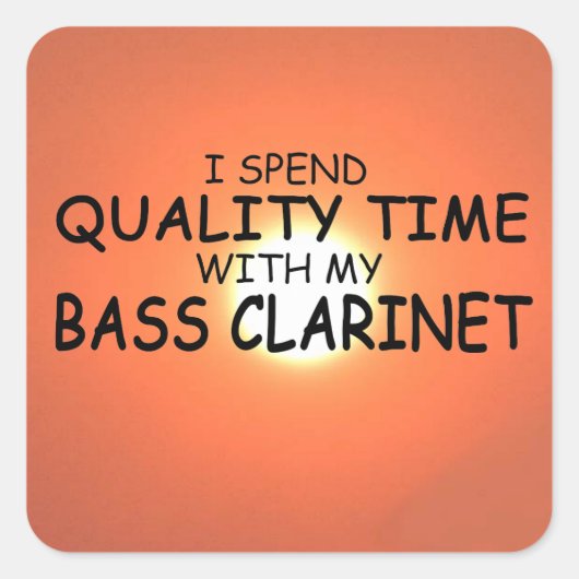 クオリティタイムベースクラリネットスクエアステッカー スクエアシール (正面)