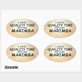 クオリティタイムマリンバオーバルステッカー 楕円形シール (シート)