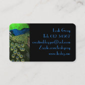 クオリティピーコックブルーカスタマイズ名刺 名刺 (裏面)