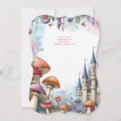 クオリティプリンセスフェアリー娘誕生日フェアリーコア 招待状 (裏面)