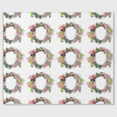 クオリティヴィンテージアート妖精と花ギフトラップ ラッピングペーパー (フラット)