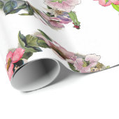 クオリティヴィンテージアート妖精と花ギフトラップ ラッピングペーパー (ロールコーナー)