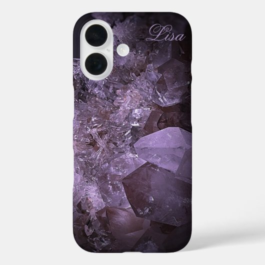 クオーツパーソナライズされたクリスタル頑丈iPhoneケース Case-Mate iPhoneケース (裏面)