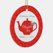 クカスタムリスマスティーパーティー記念品 セラミックオーナメント (右)