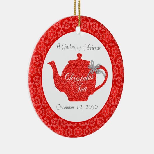 クカスタムリスマスティーパーティー記念品 セラミックオーナメント (右)