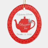 クカスタムリスマスティーパーティー記念品 セラミックオーナメント (左)