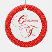 クカスタムリスマスティーパーティー記念品 セラミックオーナメント (裏面)